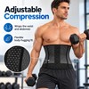 Men's Adjustable Waist Trainer Belt, Double-Layer Compression Wrap with Breathable