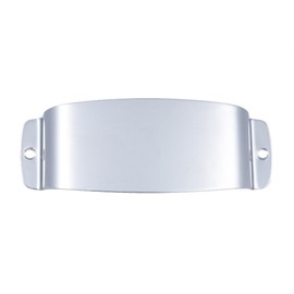 SIMBAE Steel Pickup Cover Chrome Plated Steel Pickup Cover Protector for Jazz Bass Electric Bass Guitar Part Replacement