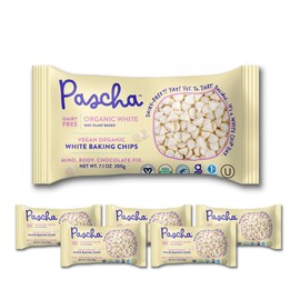 Pascha, Organic White Rice Chocolate Baking Chips, 7.1 Ounce