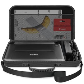 HESPLUS Hard Travel Case for Canon PIXMA TR160 / TR150 / iP110 Wireless Mobile Printer, Printer Storage Bag Organizer with Adjustable Shoulder Strap (Case Only)