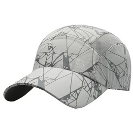 White Fang CA782 Spider Web Mesh Cap, Hat, Outdoor, Fishing, Golf, Men's, Women's, gray (light gray)