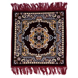 ASHIRWAD Puja Aasan Velvet Woolen Pooja Aassan Meditation Cloth Rug Mat Aasanam Carpet Mattress (Maroon-1)