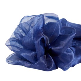 5 m x 150 cm Organza Fabrics for Sewing Sold by the Metre Organza Fabric Decorative Fabric Clothing Fabrics for DIY Crafts Curtains Tablecloths Wedding Party Clothing Decoration, Navy Blue
