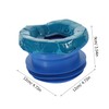 KONTONTY Toilet Bowl Ring Rubber Sealing Gasket Odor Resistant Leakproof