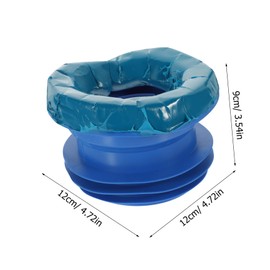 KONTONTY Toilet Bowl Ring Rubber Sealing Gasket Odor Resistant Leakproof Easy Installation