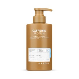 ORJENA Caffeine Protein Power Shampoo 500ml – Shampoo Nutritivo con Cafeína y Proteínas para Cabello Seco y Dañado