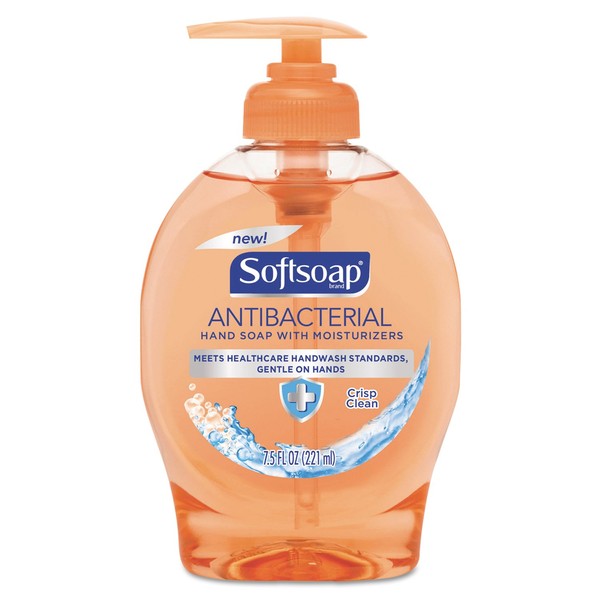 Softsoap 126254 Antibacterial Hand Soap with Moisturizers, Crisp Clean 7.5 oz ( Pack of 12)