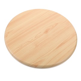 Kichvoe Wooden Stool Seat Replacement Round Chair Cover Compressed Wood Grain Seat for Home Office Restaurant Use