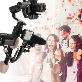 Tbest Weebill S Handle,Gimbal L Mount,Otros Accesorios de Tiro Aleación de Aluminio L Soporte Extended Single Handle Grip para Crane 2 Ronin S Gimbal