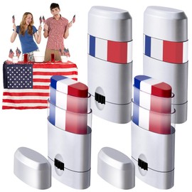Wehhbtye 4PCS Patriotic Red White Blue Stick Face Paint,4th of July 3 Color Face Paint,Independence Day Face Painting for Sports Makeup Baseball Softball Players