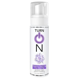 Turn On Hygienic Foaming Toy Cleaner, 7.5 Ounce All Purpose Alcohol Free Gentle Cleansing Spray, No Harsh Chemicals Safe for All Toys and Surfaces, Paraben Free & Sulfate Free