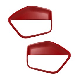 DashSkin Molded Plastic Door Panel Inserts (Left+Right Pair) Compatible with 2005-2009 Mustang in Red - Made in The USA