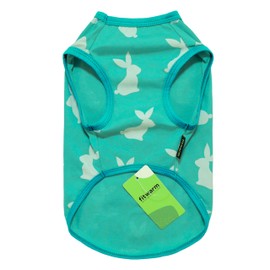 Fitwarm Easter Bunny Dog Shirt, Dog Clothes for Small Dogs Boy Girl, Pet Cat Holiday Outfit, Teal Green, XS