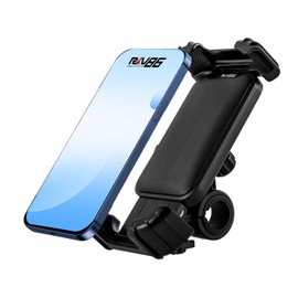 RKV86 Bike Phone Holder, Motorcycle Phone Mount, Upgrade Quick Install Handlebar Phone Holder, Adjustable Motorbike Phone Holder for Most Smartphones
