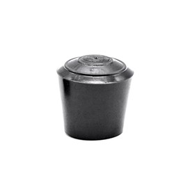 Black Rubber Leg Tips 3/4 Inch - Rubber Cane Tips 3/4 Inch - Rubber Crutch Tips 3/4 Inch - Black Rubber Tips for Chair Legs, Rubber Tips for Canes, Rubber Tips for Crutches (4)