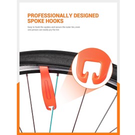 Alps2Ocean 12PCS Bike Tire Repair Kit,with 8PCS Glueless Tube Patch Kits,2PCS Bike Tire Levers,Metal Rasp,Valve Core Tool,Bicycle Inner Flat Tube Patch Kit for Motorcycle,BMX,MTB,Road Bike,Ebike