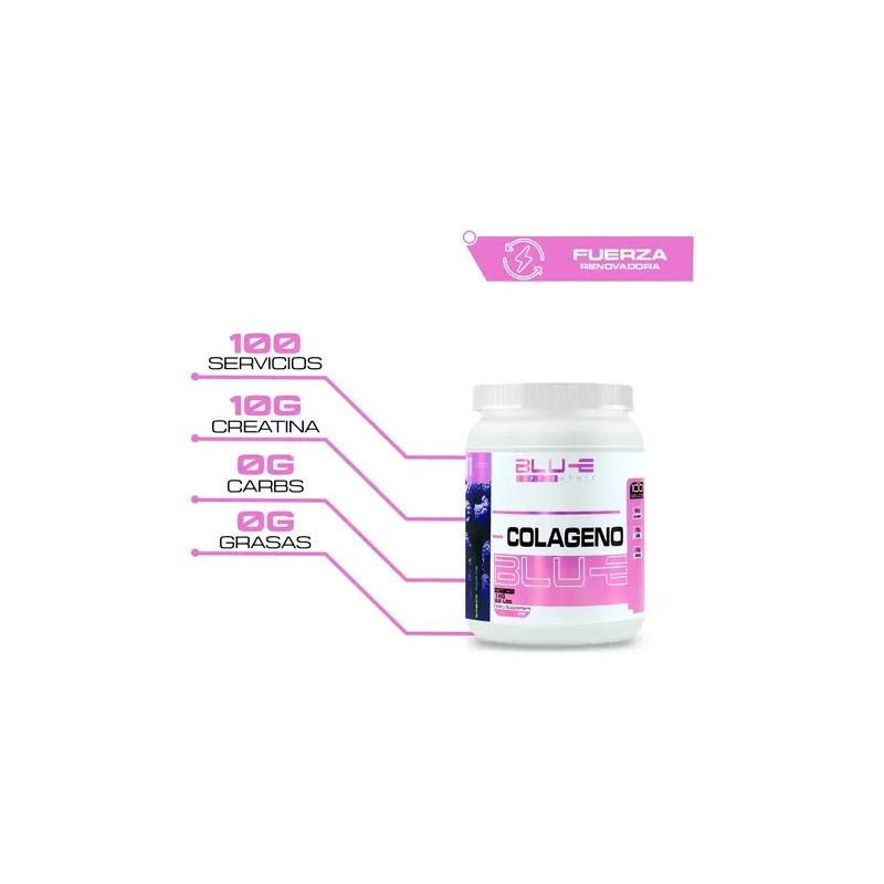 Colágeno Hidrolizado Blu-e 1kg Varios Sabores 100serv. Full