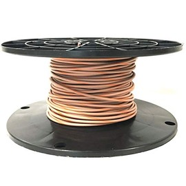 100' Spool Automotive Primary Wire 18 AWG HIGH Temp GXL Wire TAN Orange Stripe