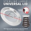 Sterline Large Universal Lid,Fits 8 -12 Inch Cookware,Tempered Glass Top