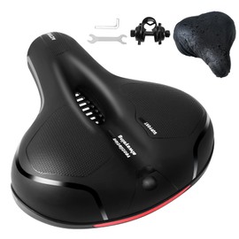 ROGTYO Cloud Comfort Pro Max Bicycle Saddle, Gel Bicycle Seat, Ergonomic Bicycle Saddle Wide, Soft, Comfortable, Breathable, Shock-Absorbing, Ergonomic Bicycle Saddle with Waterproof Cover