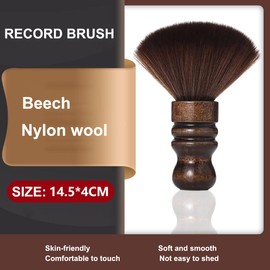 Tenlysound Record Cleaner Brush Vinyl Cleaning Record Brush, Nylon Wool Anti-Static Vinyl Brush Soft LP Vinyl Dust Remover Brush Album Dust Cleaner for Turntable Disc Vinyl LP CD