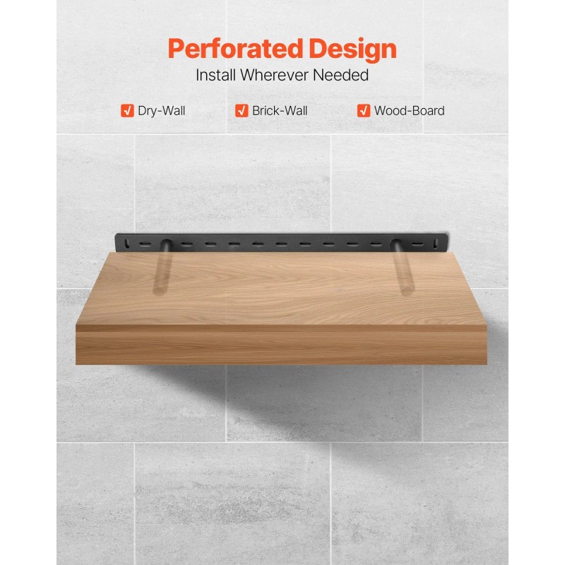 2 Pcs 22x2.5 Inch Heavy Duty Floating Shelf Wall Storage