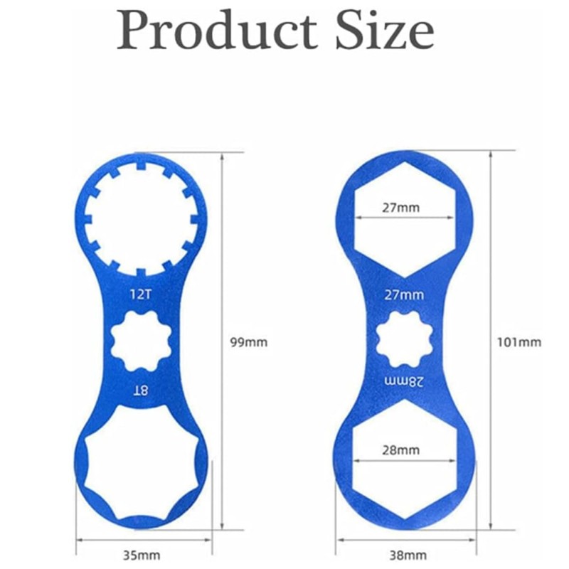 ZHAOYCSH 2PCS Bicycle Front Fork Repair Tool - Blue Fork