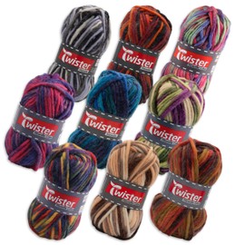 Frida's Wollhaus Twister 50 g Felt Wool Colour Winter Yarn Knitting Crochet Felting Wool 9 Colours (115 | Granite)