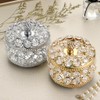 SUMTree Round Crystal Jewellery Box Lid Made of Crystal Metal