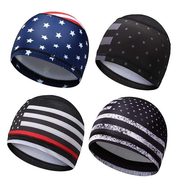 WHAMZ33 W 4 Pack Dew Rags Sweat Wicking Doo, Cycling