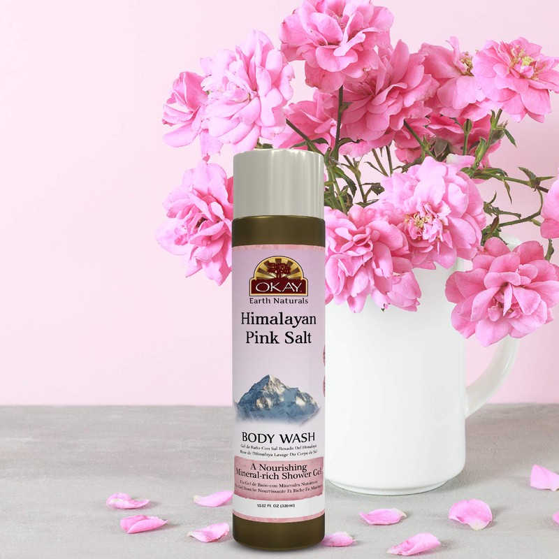 OKAY Himalayan Pink Salt Body Wash, 10.82 Ounce