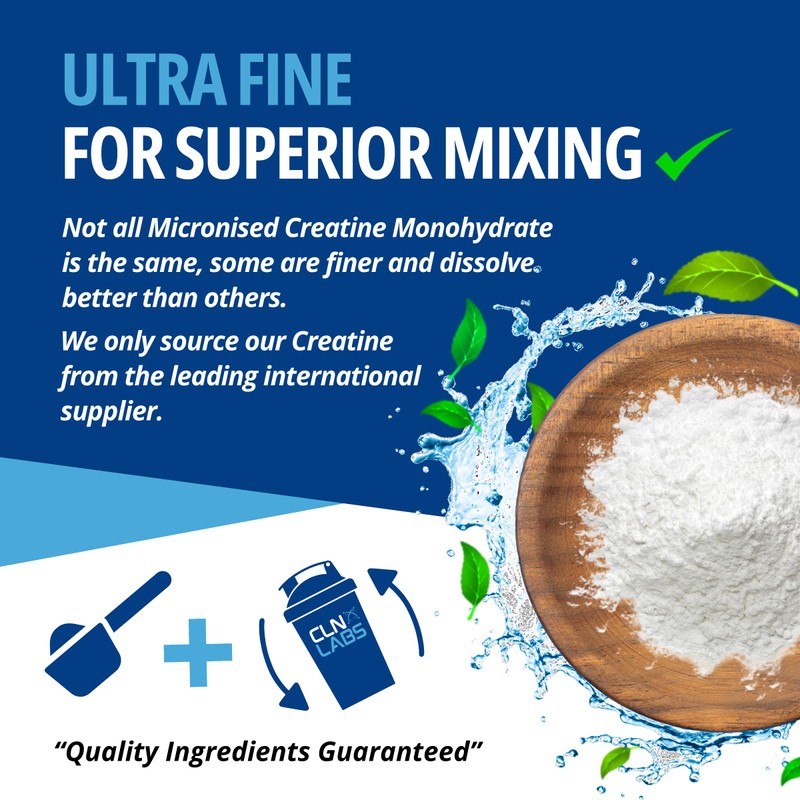 Creatine Monohydrate Powder - 500g Tub (200 Mesh) | Fine