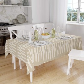 Le Jardin du Lin Kitchen Decoration Tablecloth Random Pattern 140 x 160 cm - Designed and Made in Turkey