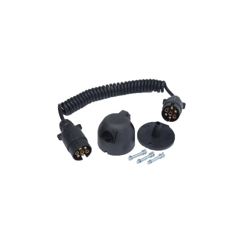 RING 12N Coiled Cable Kit With 2 Plugs - Complete