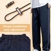 2 Sets 1.2M Strong Elastic Band Sweatpants Waist Drawstring Strap