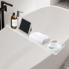 Bathtub Tray Caddy Acrylic Bath Tray, Wine Glass Book Holder