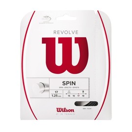 Wilson Revolve - Cuerda de Tenis, Negro, 17-Gauge