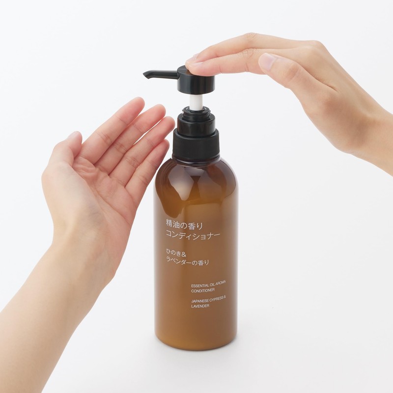 MUJI OAR38A4A Essential Oil Conditioner, Hinoki & Lavender Scent, 13.5
