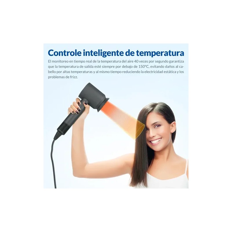 Secador De Pelo Alta Velocidad Profesional Iones 5en1 1600w