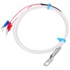 Temperature Sensor Probe PT100 Thermistor Temperature Measuring Probe Round Hole