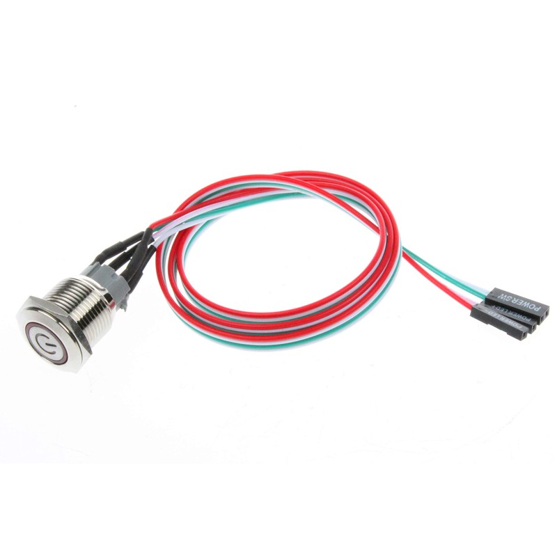 NOYITO 16mm Chassis Switch Metal Button Switch with 22inchs Extension