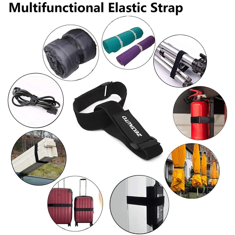Zeltauto Adjustable Straps Stretchy Cable Tie Reusable Securing Strap with