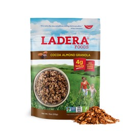 Ladera Granola | Cocoa Almond Granola | Low Sugar | Gluten Free & Vegan | Granola Breakfast | Healthy Snack | 11 oz
