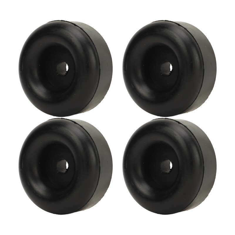 4PCS 2.5inch Trailer Ramp Door Rubber Bumper Round with Hole