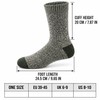 5-Pair Men's Thick Cotton Thermal Hiking Socks, Mid-Calf, US Size