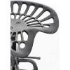 Rustic Bar Stool with Backrest 22.44-27.56inc