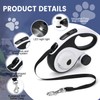 Dual Retractable Dog Leash for 2 Large Dogs (Up to
