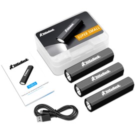 Mini Flashlight,Small Led Flashlight,Samll Handheld Rechargeable Mini EDC Flash Lights Tactical 4 Modes Waterproof Pocket Torch for Camping,Outdoor, Emergency, BigCheck Mini Flashlights【3 Pcs】