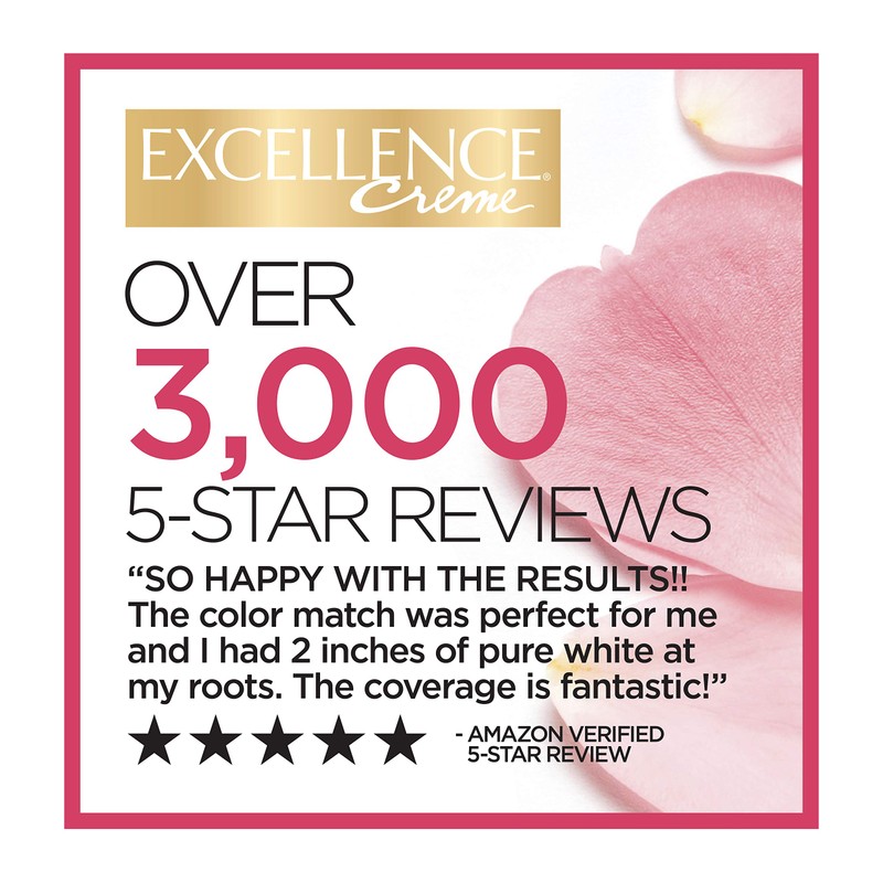 L'Oreal Paris Excellence Creme Permanent Hair Color, 3 Natural Black,