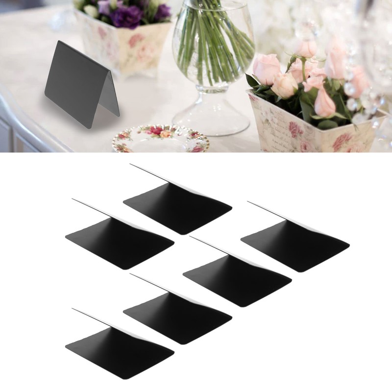 16pcs V Shaped Mini Chalkboard Sign Erasable Reusable for Food